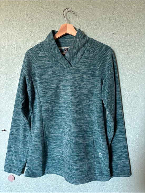 Mountain Hardwear Tops - Mountain Hardwear Women's Teal Space-Dyed Collar Pullover Fleece Size S Like New